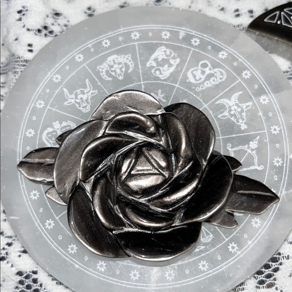 Mother Earth Other - Silver sheen obsidian rose